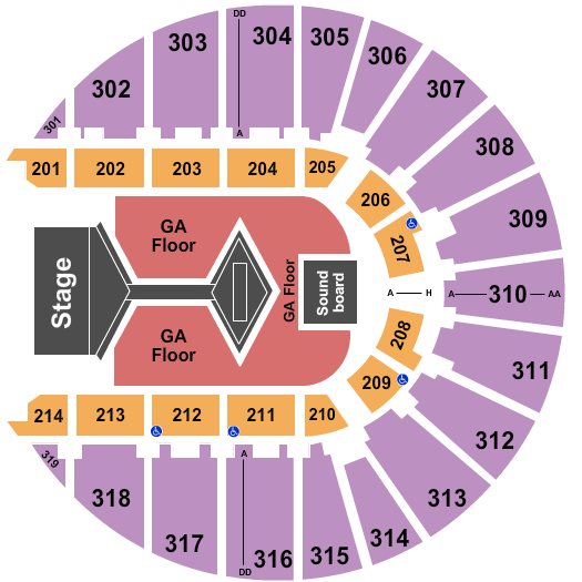 bts dallas tickets live on tour in 2018 dallas convention center arena seating chart